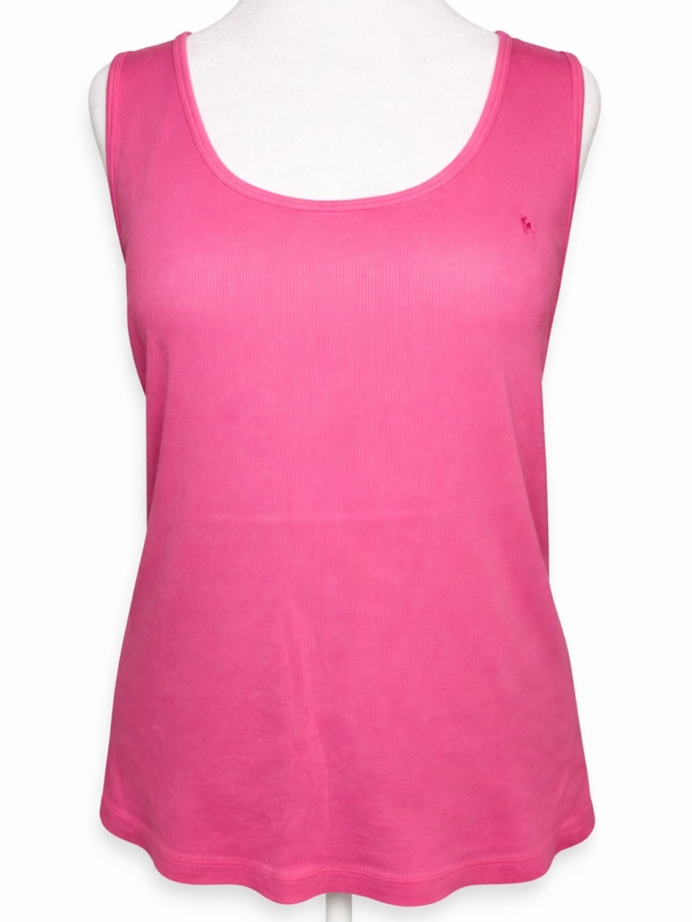 Lauren Ralph Lauren Pink Ribbed Tank 3X 100% Cotton Wardrobe Staple Summer